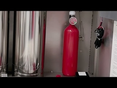 Wet chemical kitchen hood fire suppression system