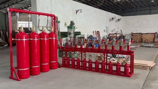 Multi-zone FM200 fire suppression system