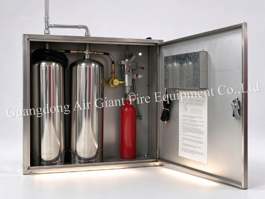 Quality  Double Bottles Automatic Protection Kitchen Fire Suppression System with 12L Reagent Capacity for Commercial Kitchen Fire Extinguishing System factory