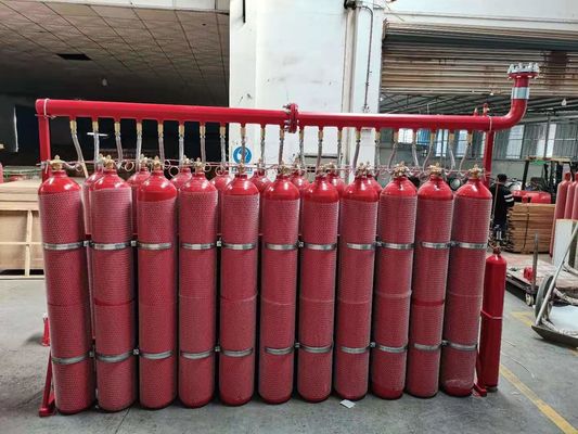 Enclosed Flooding IG 55 Inert Argonite Gas Suppression System 20MPa