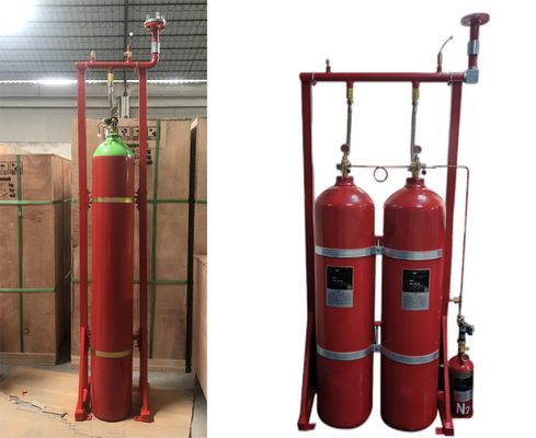 Electrical Automatic IG 541 Inert Gas Fire Suppression System DC24V 1.6A