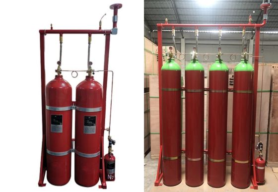 80Ltr IG 541 Inert Gas Fire Suppression System For Telecommunication Room