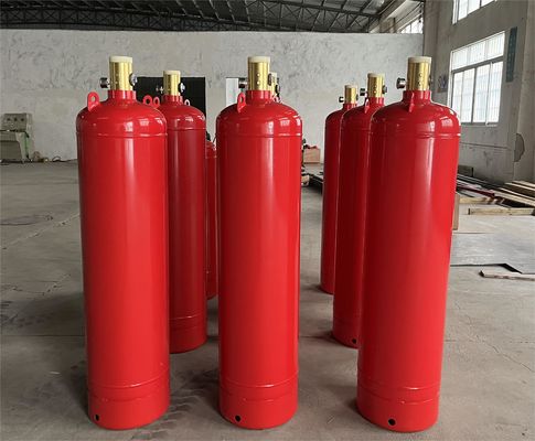 Fire Suppression System Novec 1230 Cylinders Gas 4.2MPa In Storage Room