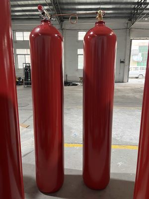 12.4MPa Co2 System Fire Fighting CO2 Cylinders 70Ltr In Library