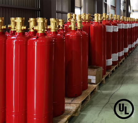 Enclosed Flooding FM200 Fire Suppression System In Telecommunication Room
