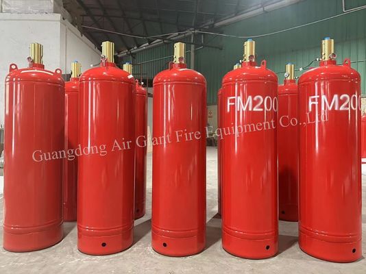 Cylinder For High-Quality FM200 Fire Suppression System  Without Pollution For Power Room