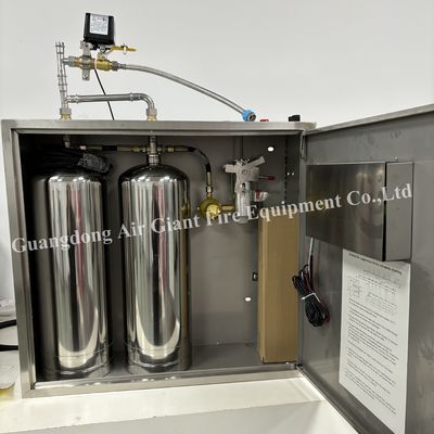 Professional 12 KG Commercial Wet Chemical Kitchen Fire Suppression System With Multiple Startup Methods
