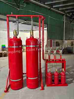 Enclosed Flooding HFC227ea Fire Suppression System Without Residue For Library