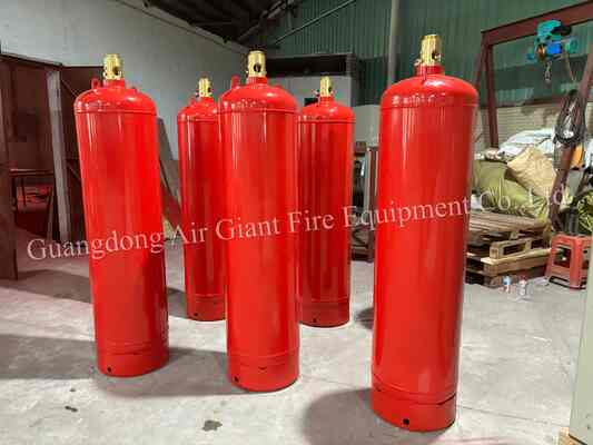 Non Corrosive FM200 Fire Extinguishing System Cylinder Without Pollution For Storage Room