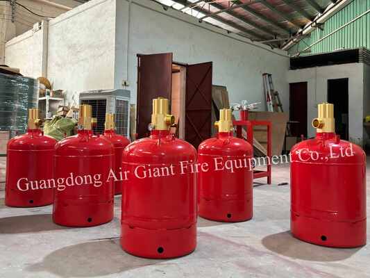 Non Corrosive HFC227ea Fire Suppression System Cylinder Without Pollution For UPS Room